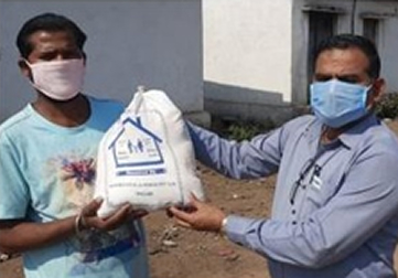 Distribution of food items from Minera Steel